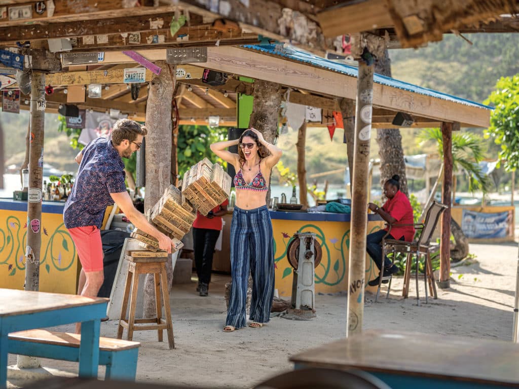 Foxy’s Beach Bar on Great Harbour.