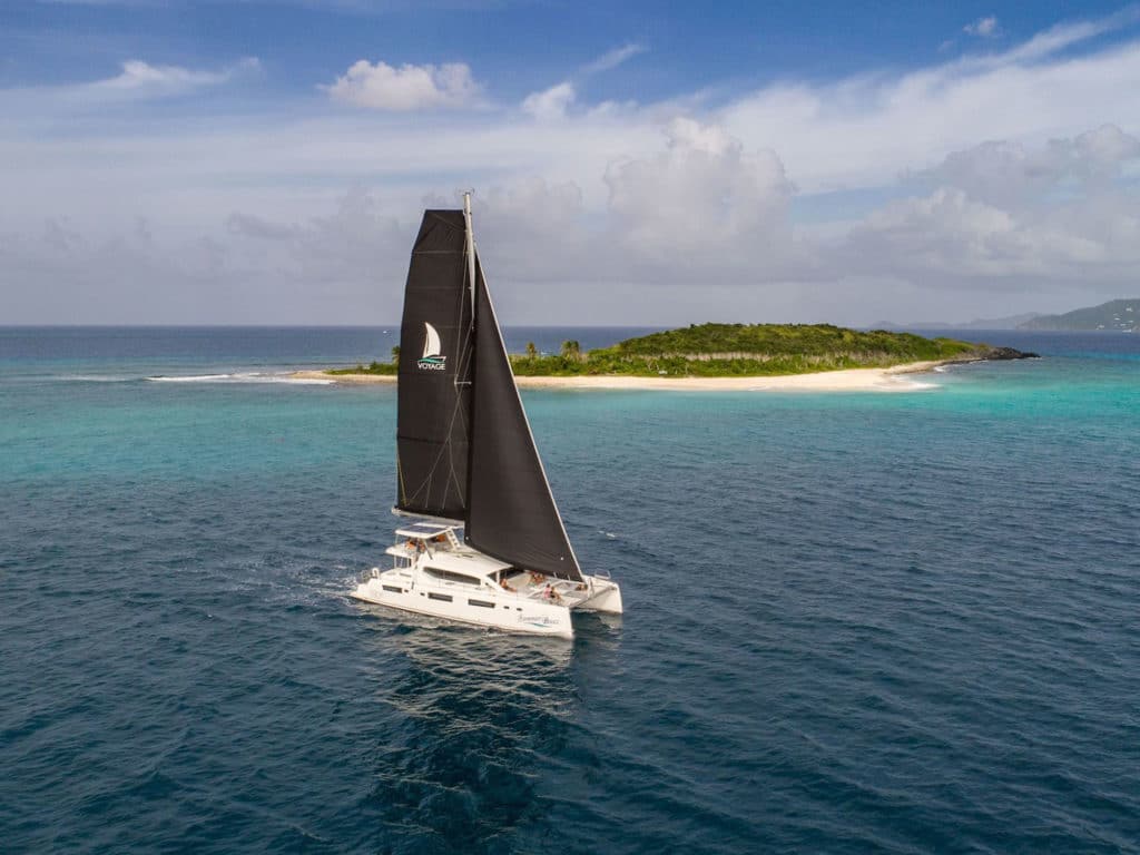 catamaran in the Caribbean