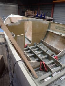 Contest 50 sailboat being made