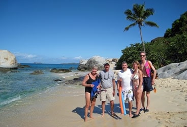 crewmates strike a beach pose