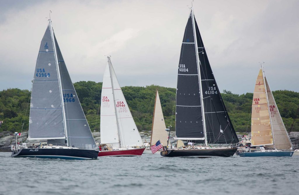Sailboats at the Newport Bermuda Race 2018