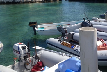 Dinghies George Town, Bahamas