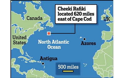 Yacht Cheeki Rafiki missing