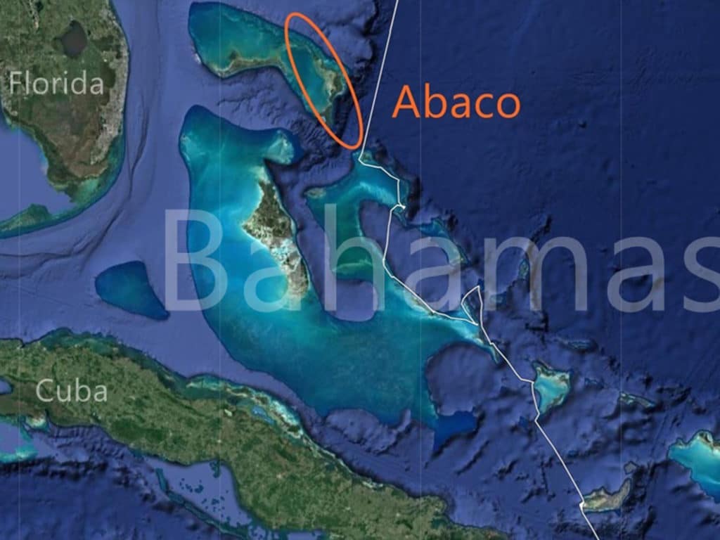 map of Abacos