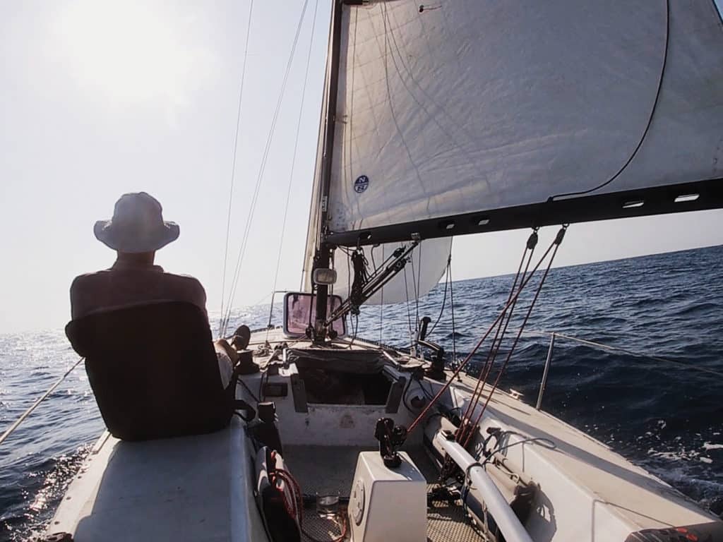 full sails and a relaxing ride