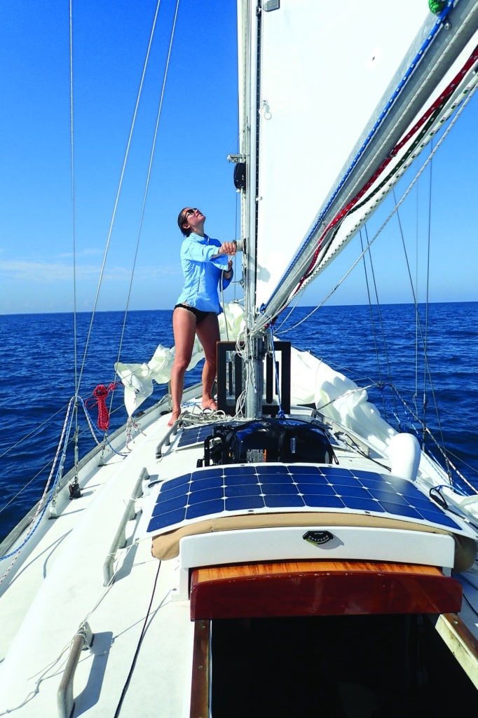 Atticus sailing to Isla Mujeres