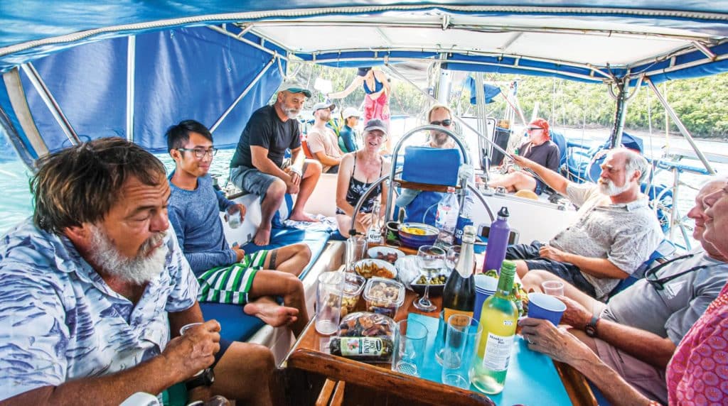 Food and parties are an ­affordable way to thank the locals.