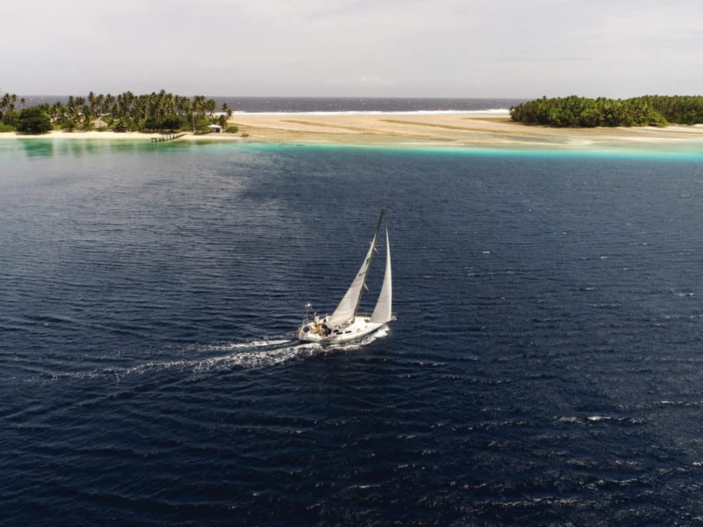 Drone shot in Fiji