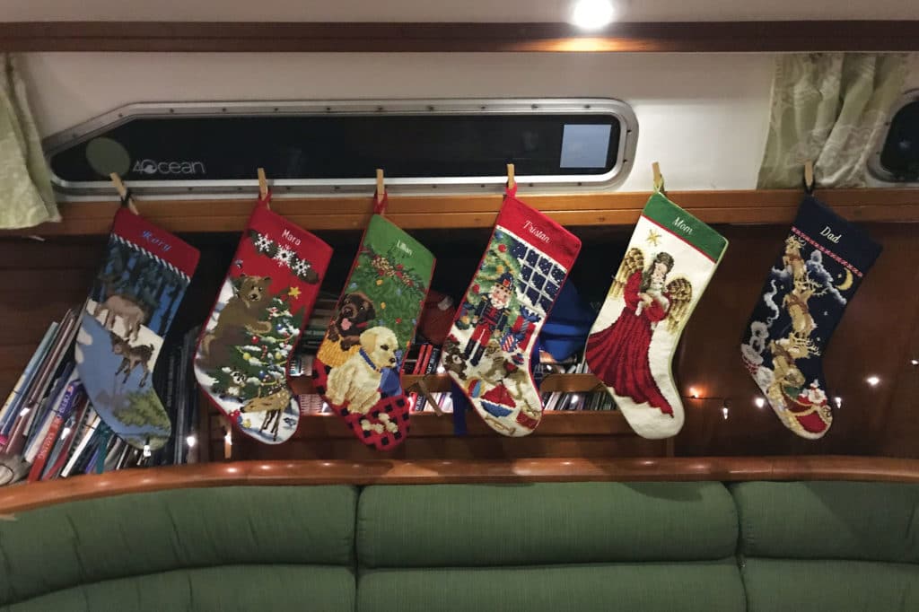 Christmas time on a boat