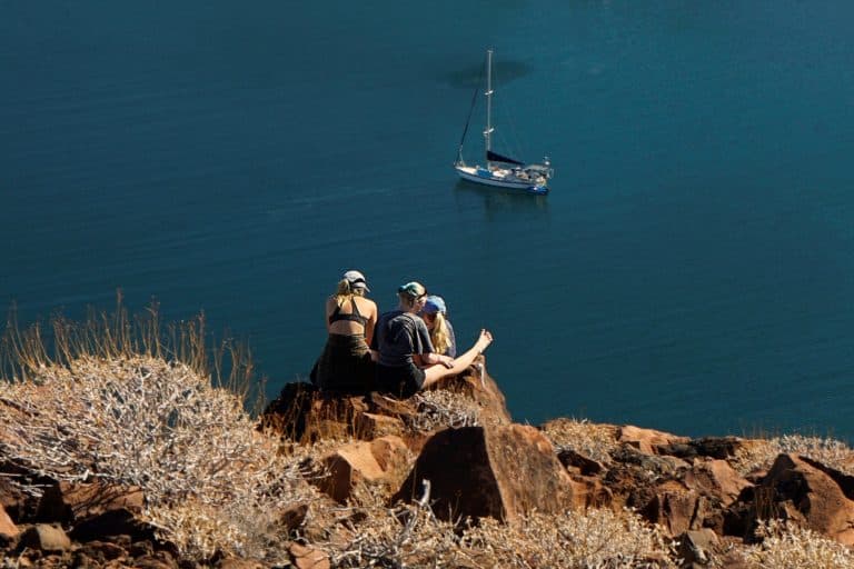 girls on a cliff