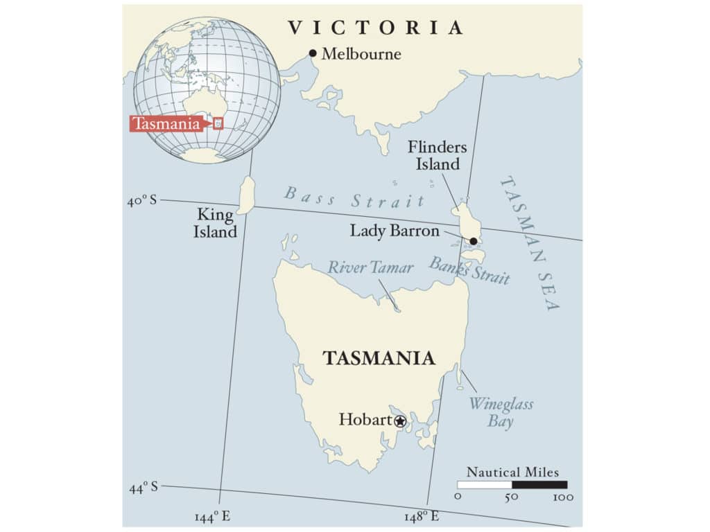 Tasmania map
