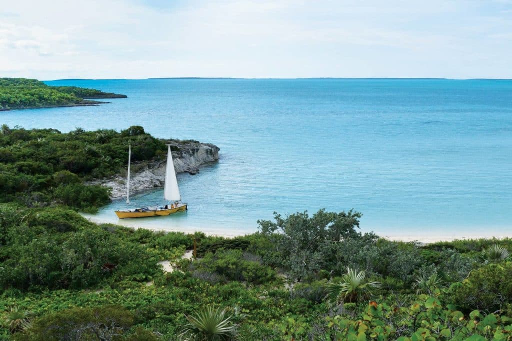 Williams Cay in the Exumas.