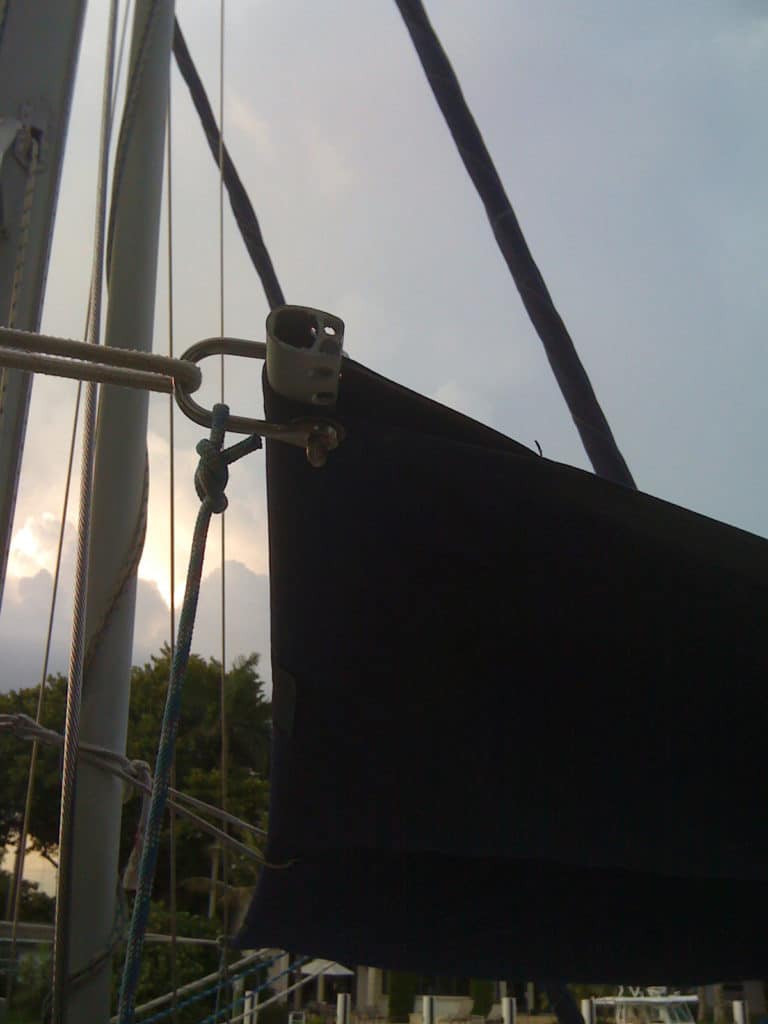 Sailboat awning
