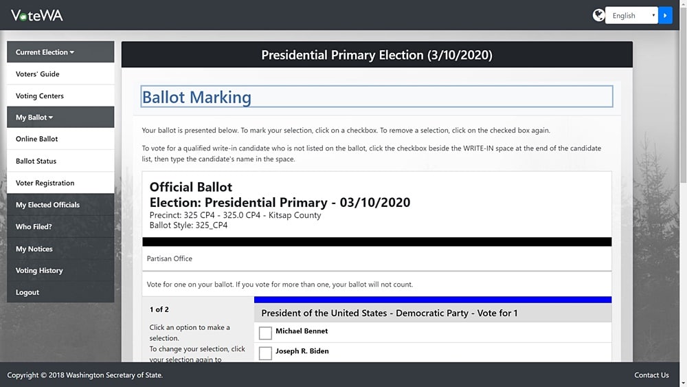 Officlal Ballot