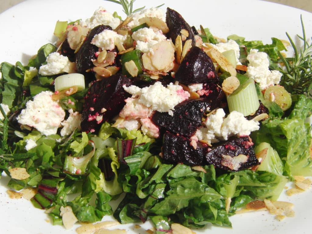 Roasted Beet and Goat Cheese Salad