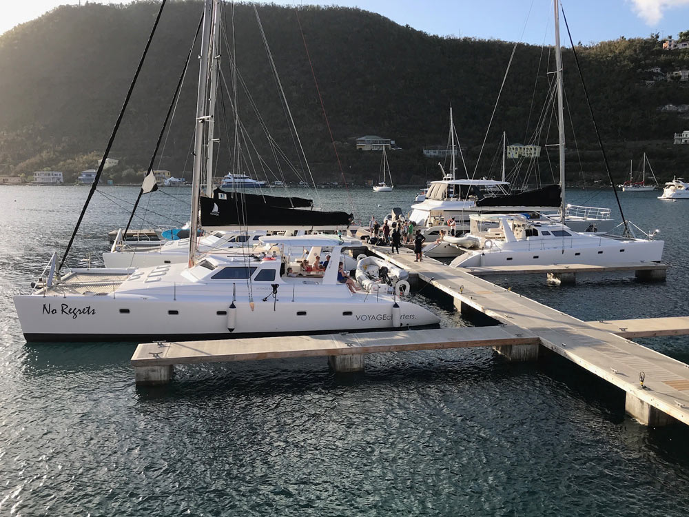 Harbour Market docks in Soper’s Hole, Tortola