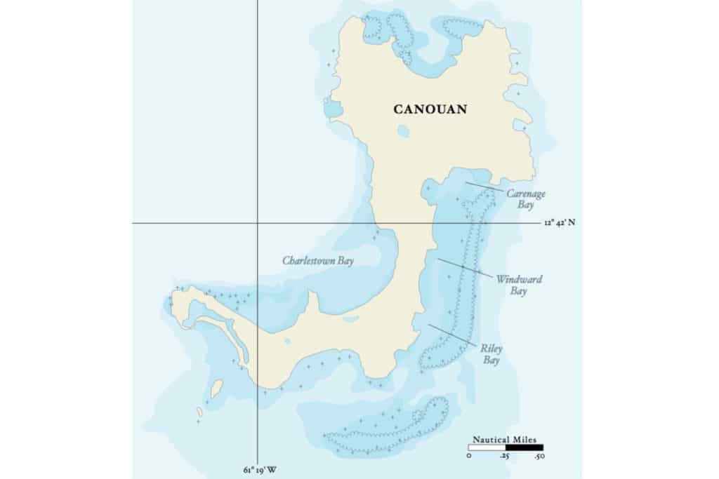 Chart of Canouan