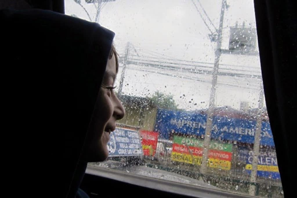 On the bus in Chile