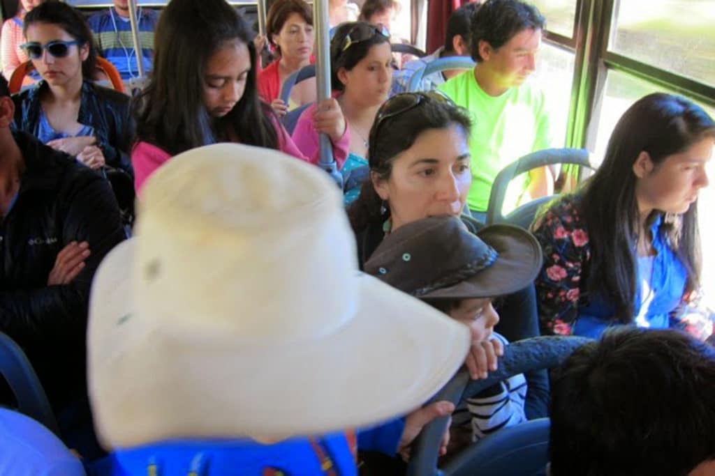 Crowded Bus in Chile