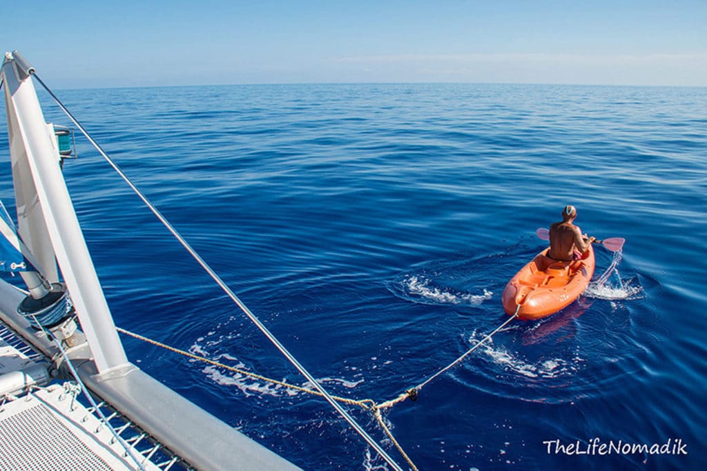 catamaran sailing and kayak