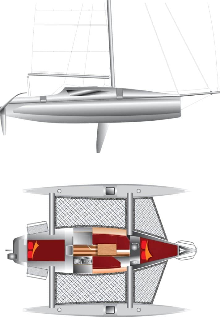 corsair 970 trimaran