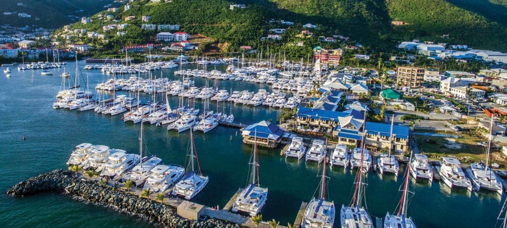 Sunsail and Moorings base on Tortola