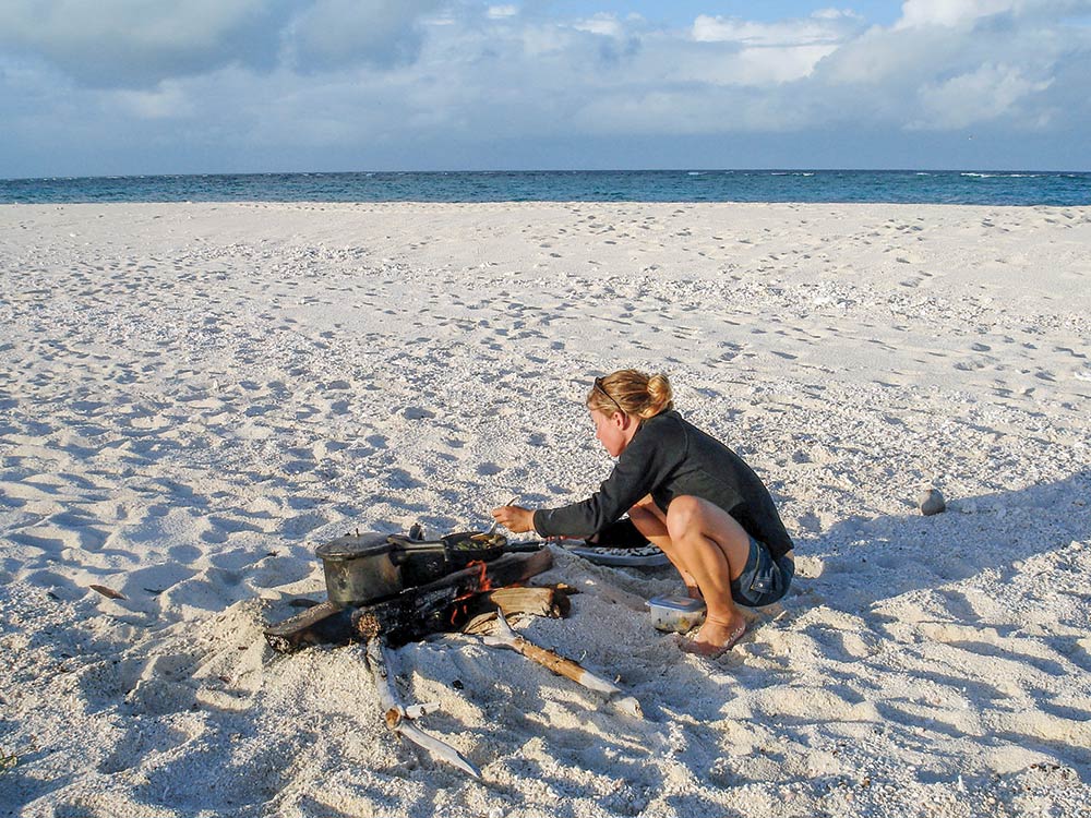 Beach barbecue