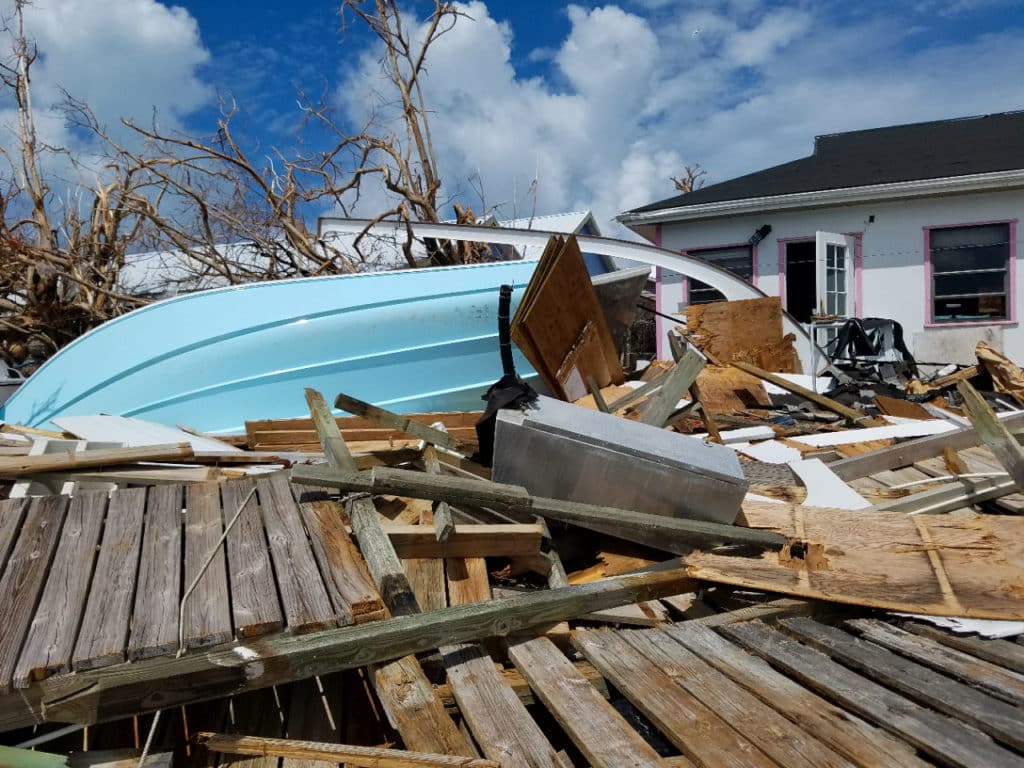 Hurricane Dorian damage in Man-O-War