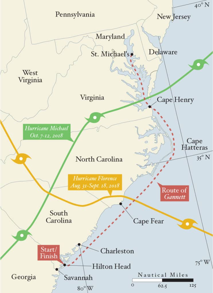 Webb Chiles' navigation map