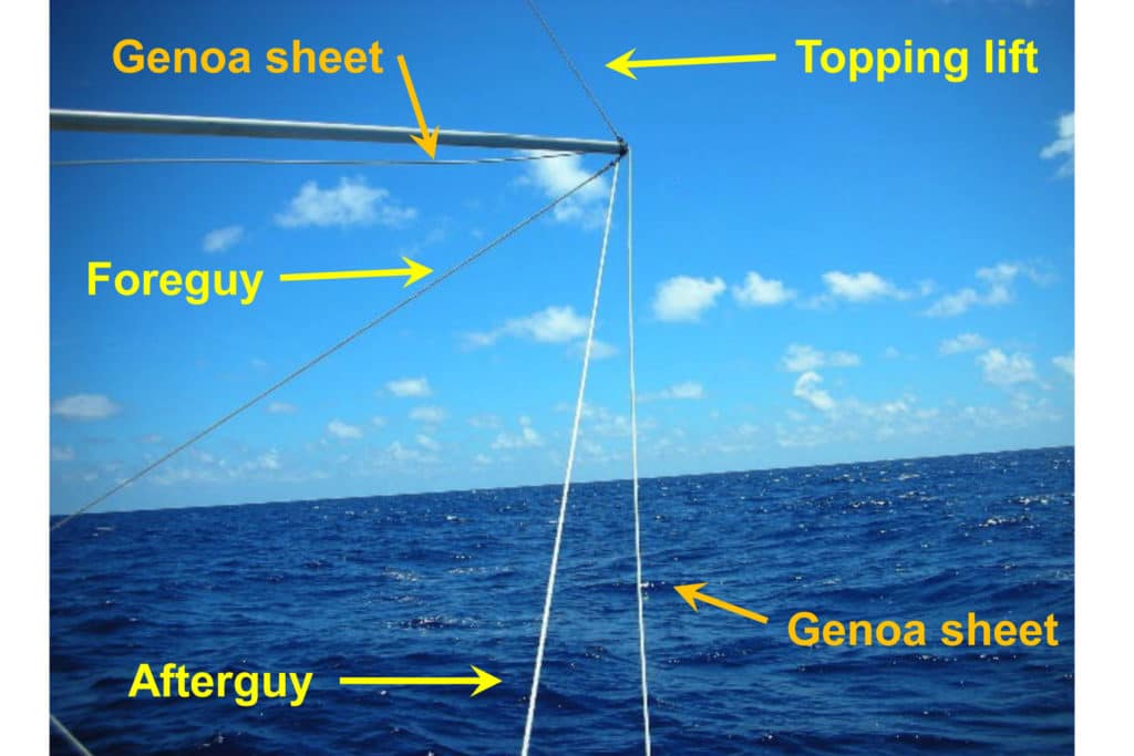 How to rig a downwind pole 3