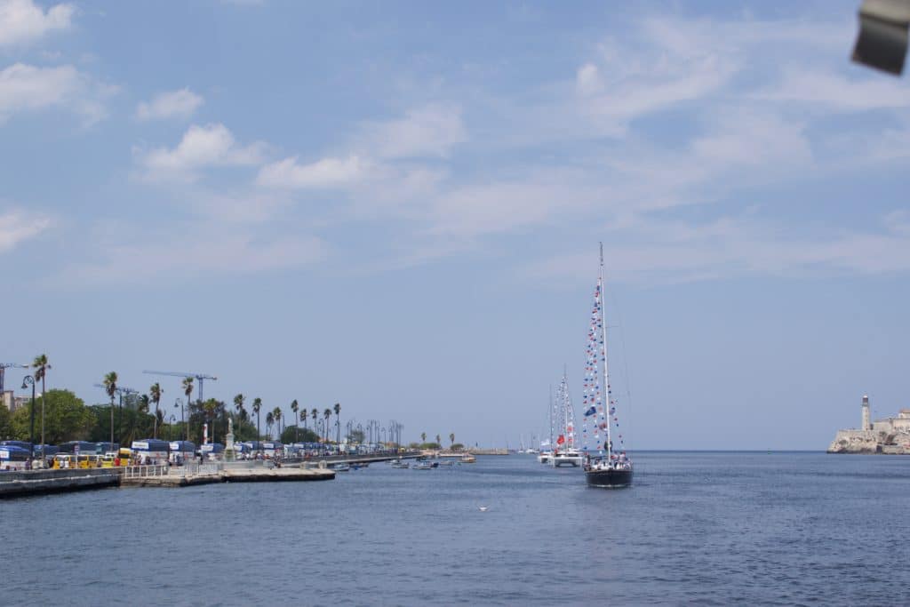 Cruising World's Parade of Boats into Havana harbor