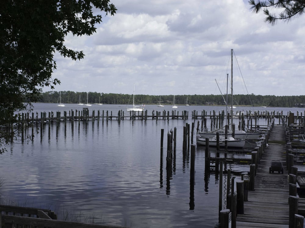 Boats at anchor