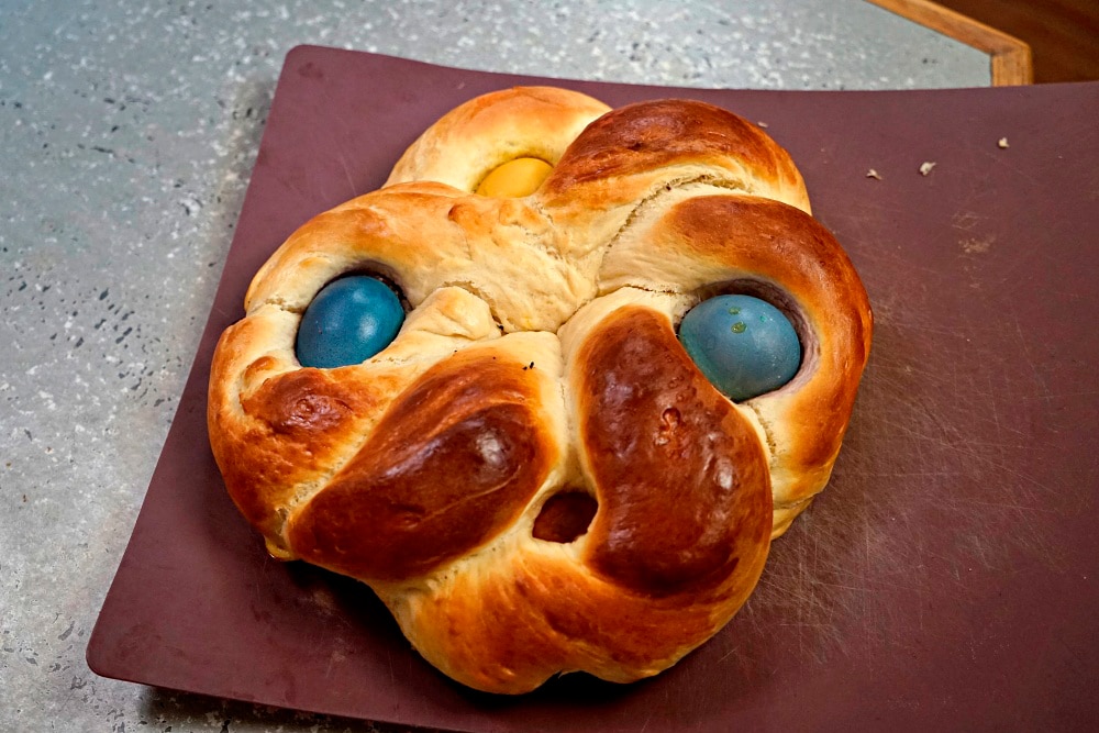 Braided Easter Egg Bread