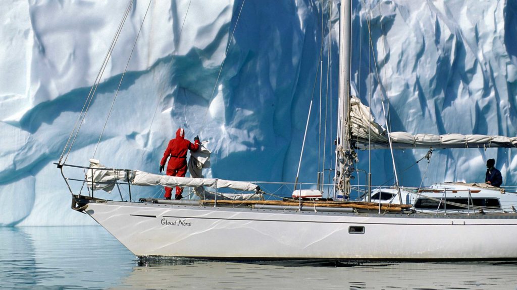 Explorer David Thoreson looking at glacier