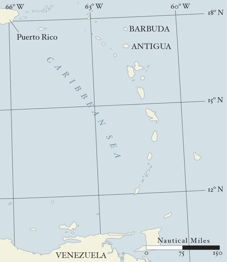 Barbuda map
