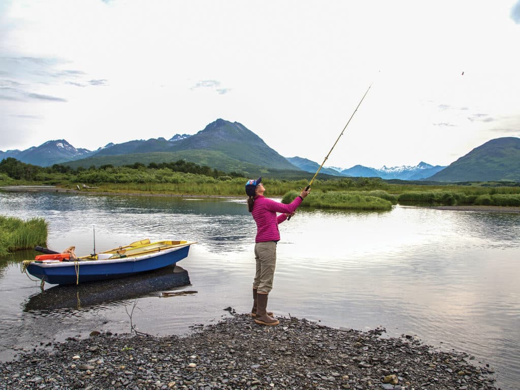 Fishing for salmon