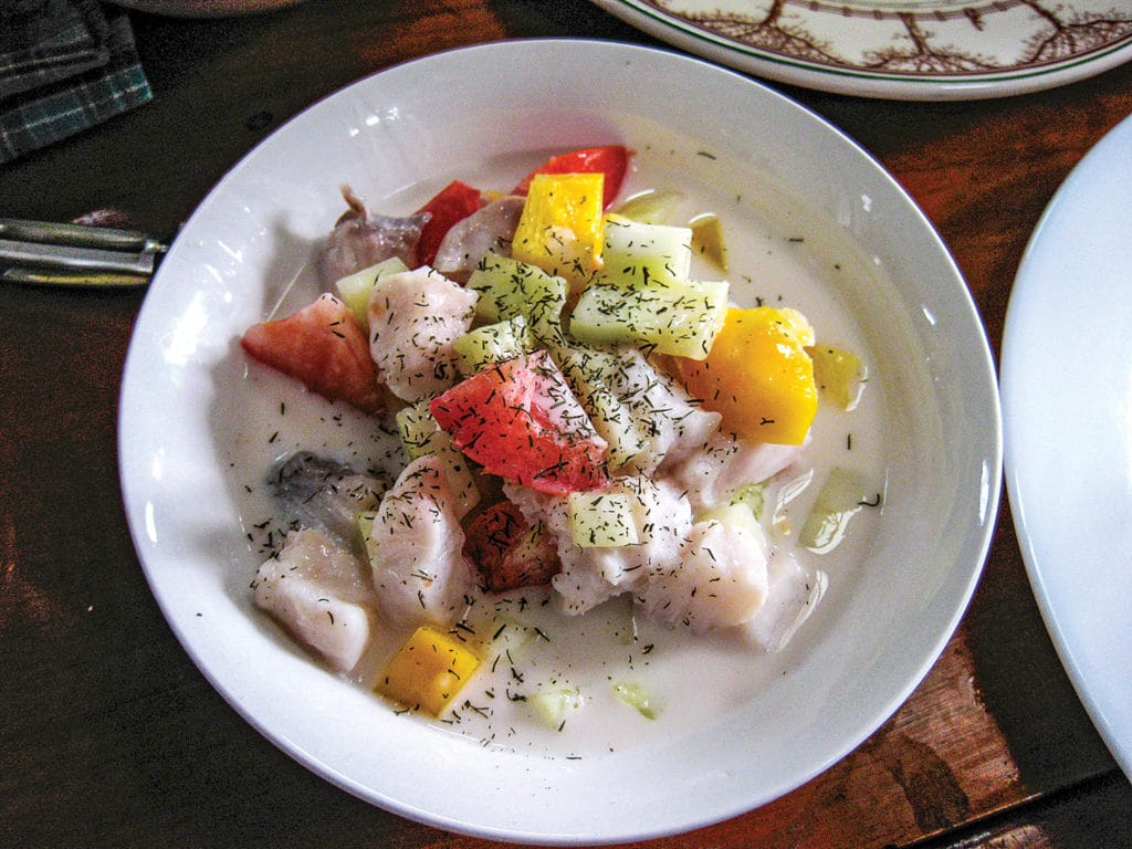 Tahitian-style ceviche