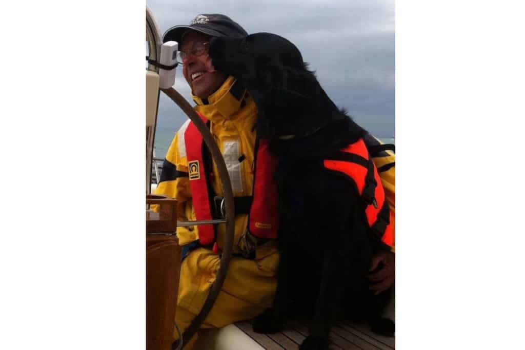 sailing with a dog