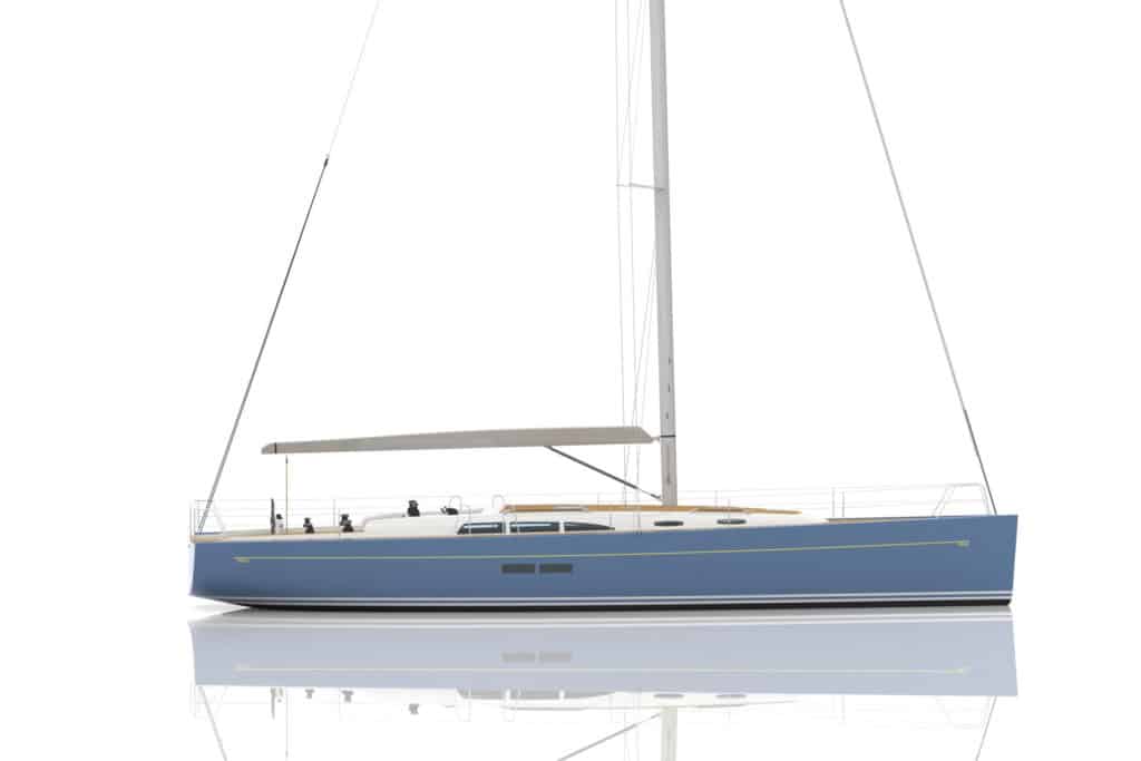 Hinckley Bermuda 50 Sailboat Rendering