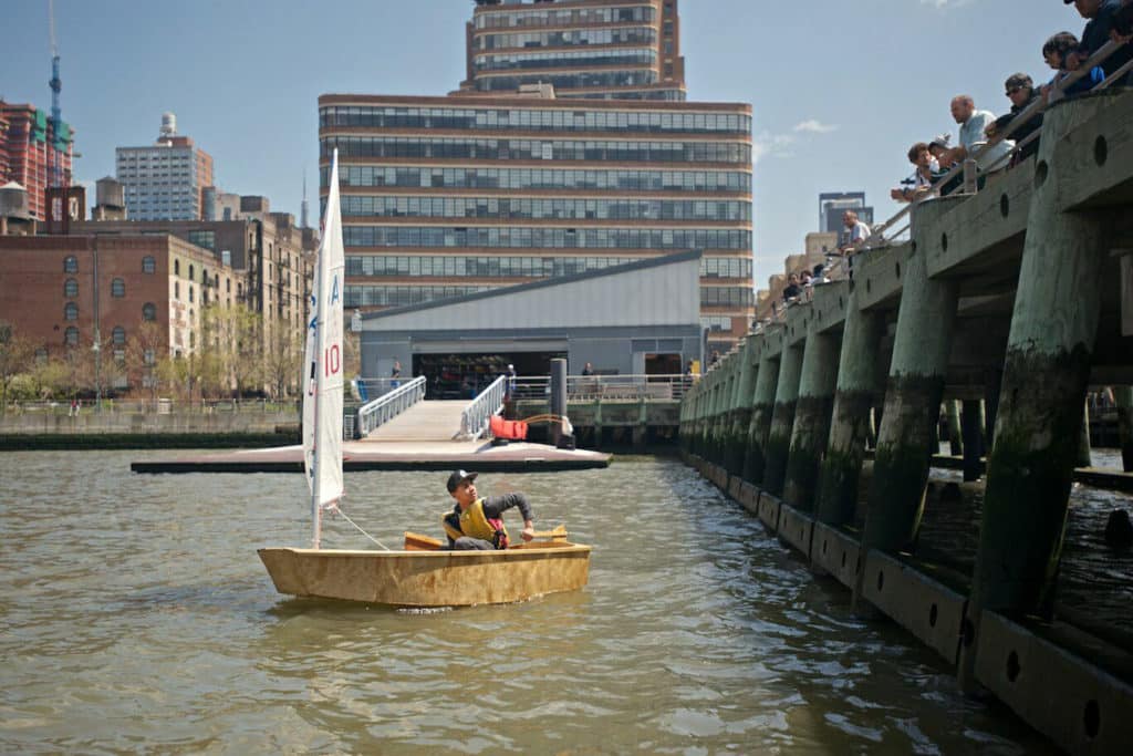 Hudson River Opti Sailing