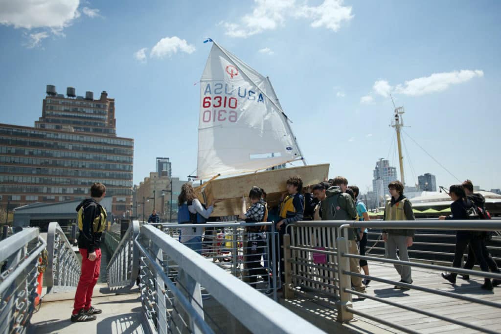 community sailing on the Hudson