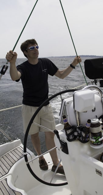 Jonathan Green on his Beneteau Oceanis 351