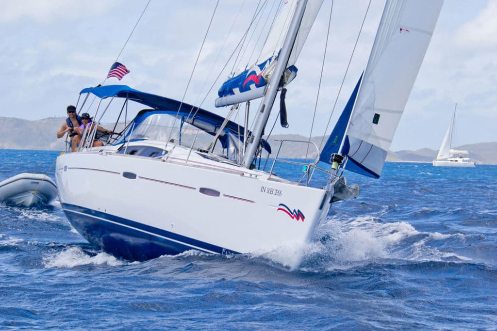 sailing the BVI