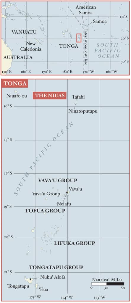 Tonga map