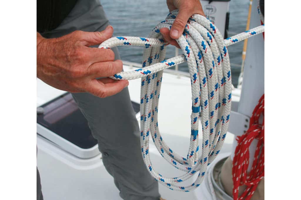 How to coil a halyard step 3
