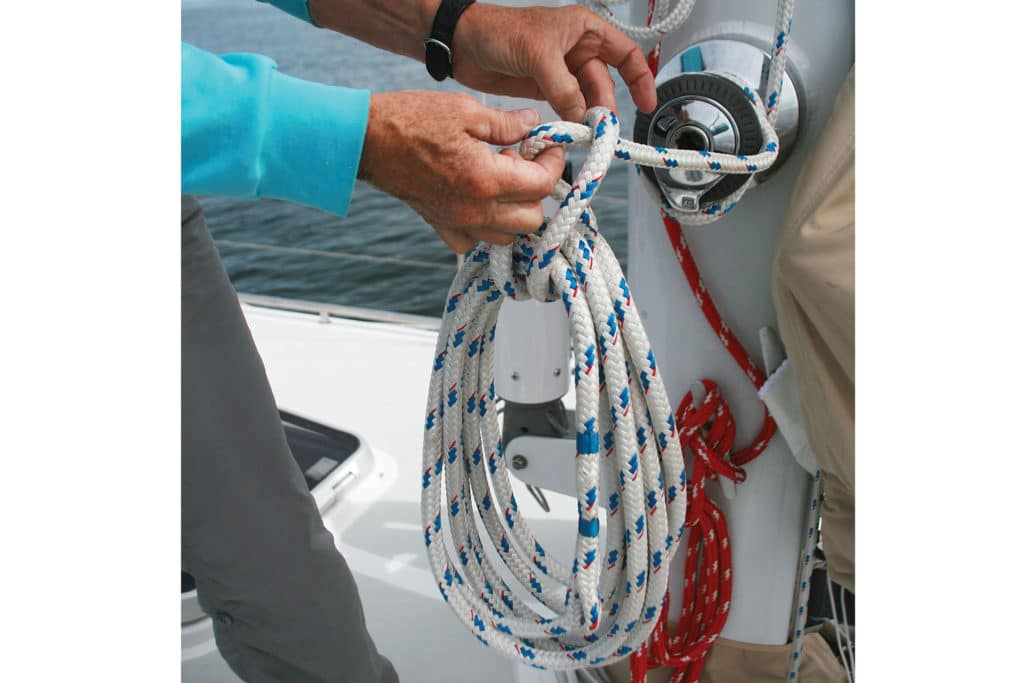 How to coil a halyard step 4