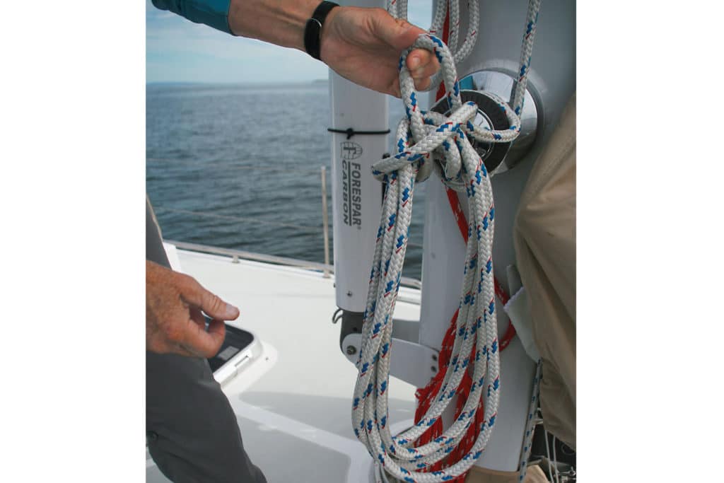 How to coil a halyard step 5