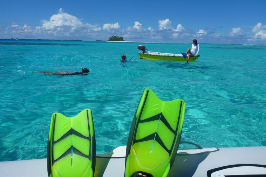 snorkeling in the south pacific