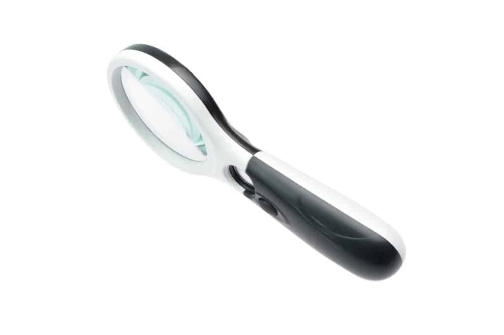 gear, led magnifying glass