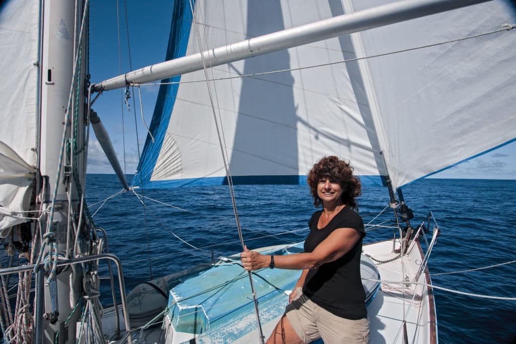 Downwind Sailing on Wauquiez Amphitrite 43